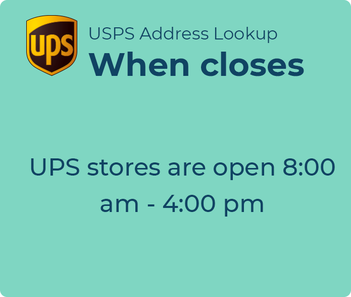 what time does the ups store close